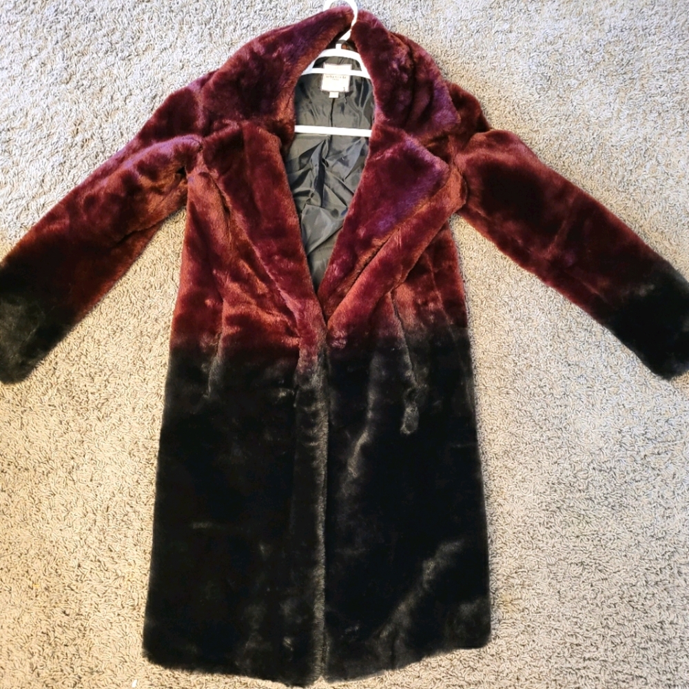 Faux Fur Ombre Coat